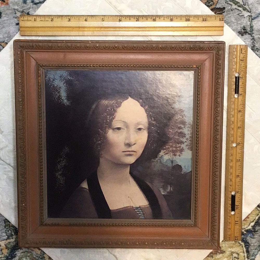 Leonardo da Vinci Portrait of ‘Ginevra de Benci’ (c.1480) Framed Art Print - Picture 2 of 8